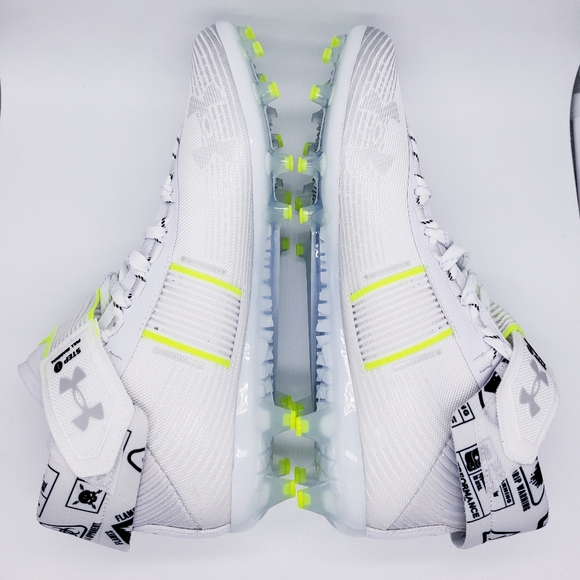 $140 Under Armour Highlight MC Football Cleats White/Silver - Picture 5 of 8